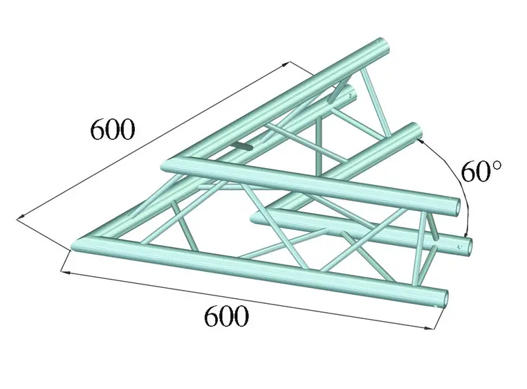 ALUTRUSS DECOLOCK DQ3-PAC20 2-way corner 60° 